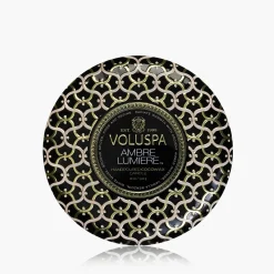 Voluspa 3 Wick Tin|Ambre Lumiere
