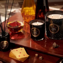 Voluspa 3 Wick Hearths + Luxe|Ambre Lumiere