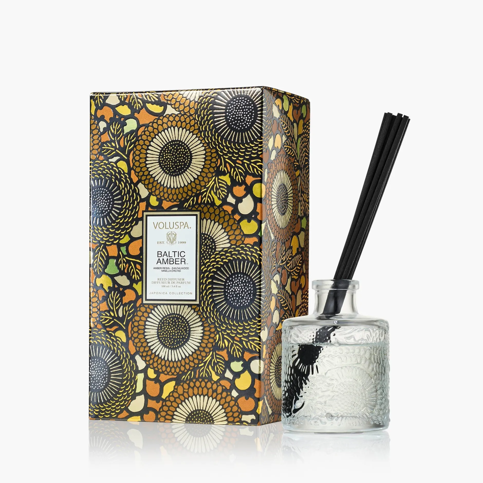 Voluspa Baltic Amber|Reed Diffusers|Baltic Amber