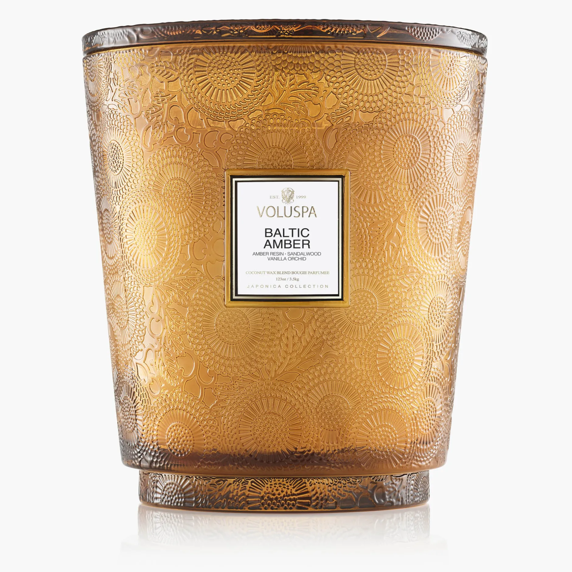 Voluspa Baltic Amber|5 Wick Hearths|Baltic Amber