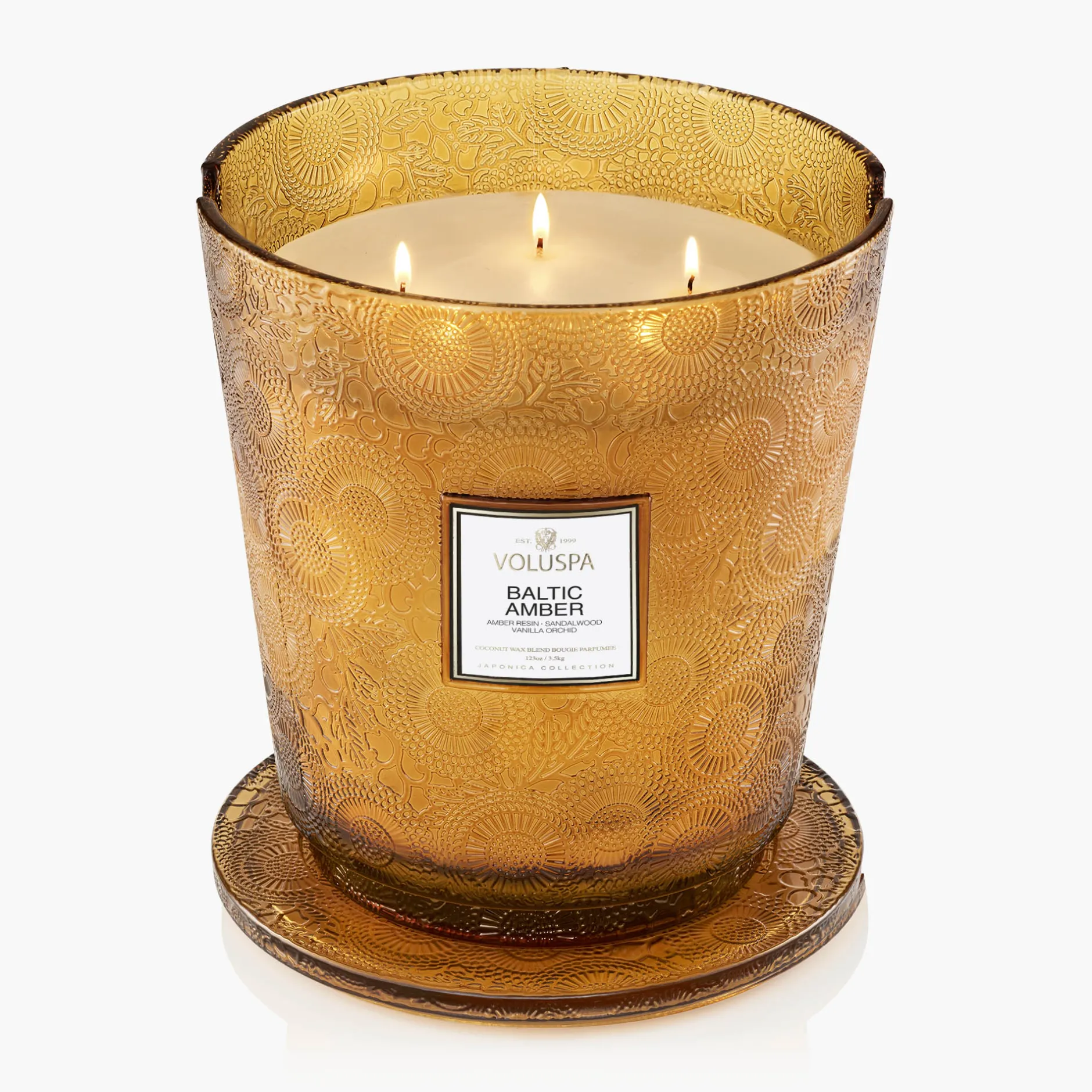 Voluspa Baltic Amber|5 Wick Hearths|Baltic Amber