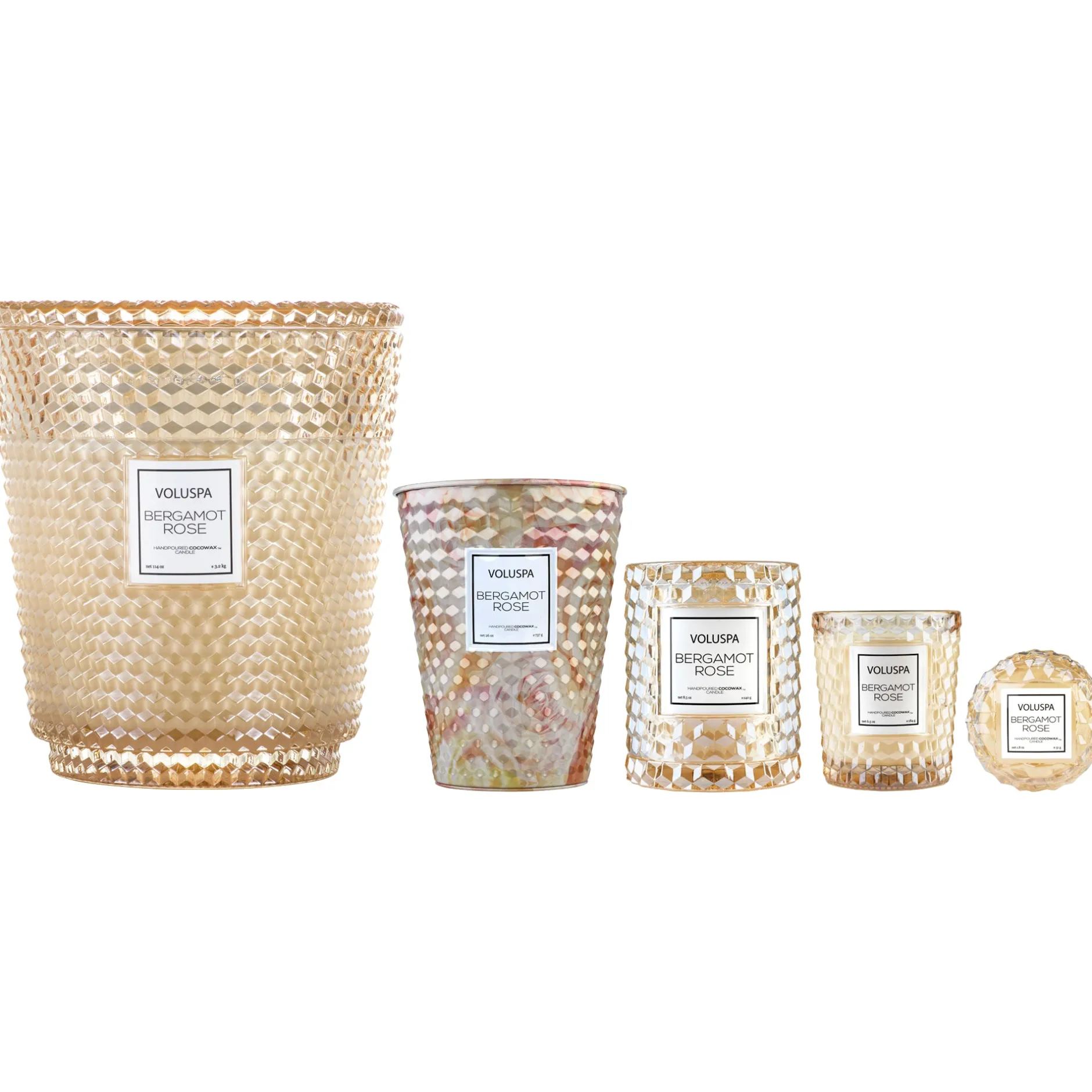 Voluspa 5 Wick Hearths|Bergamot Rose