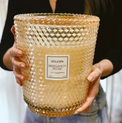 Voluspa 5 Wick Hearths|Bergamot Rose