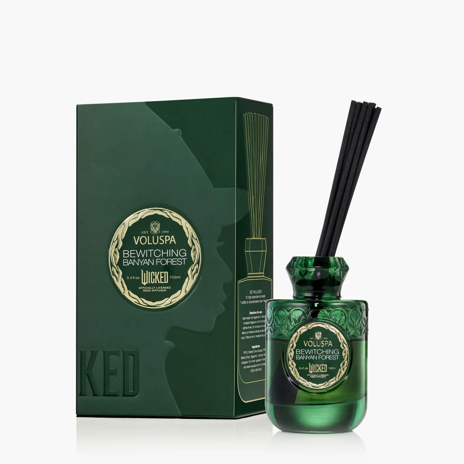 Voluspa Palo Santo Spells|Reed Diffusers|Bewitching Banyan Forest