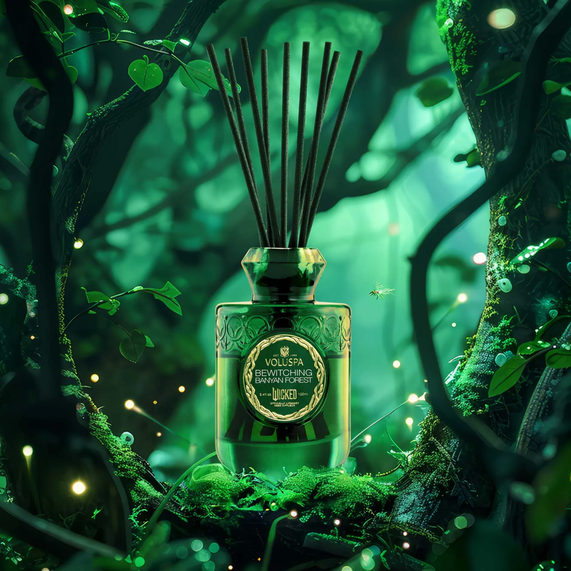 Voluspa Palo Santo Spells|Reed Diffusers|Bewitching Banyan Forest