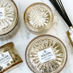 Voluspa 3 Wick Hearths + Luxe|Blond Tabac