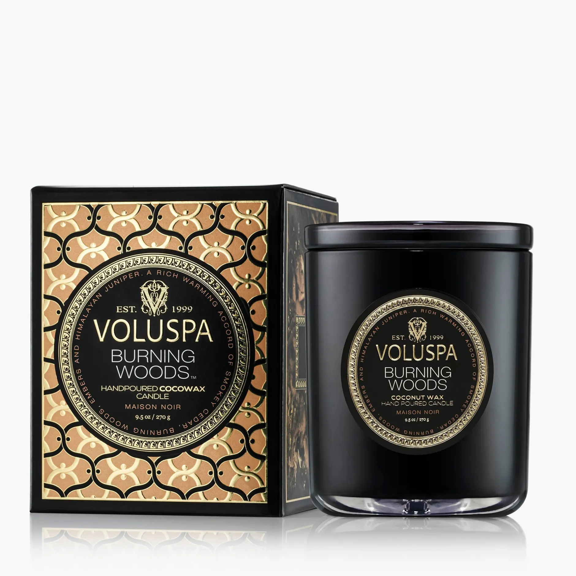 Voluspa Classic Candles|Burning Woods