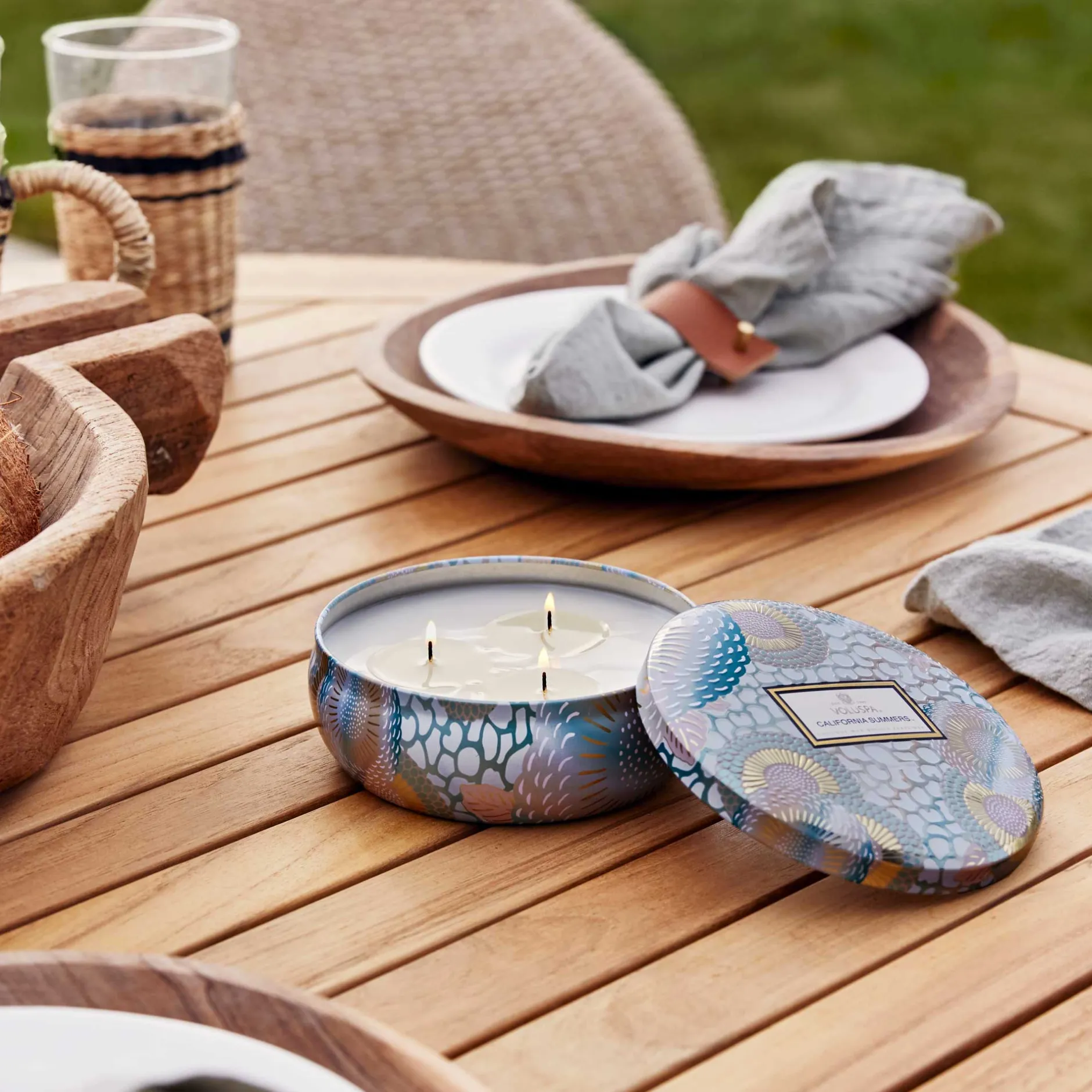 Voluspa California Summers|3 Wick Tin|California Summers