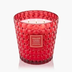 Voluspa 3 Wick Hearths + Luxe|Cherry Gloss