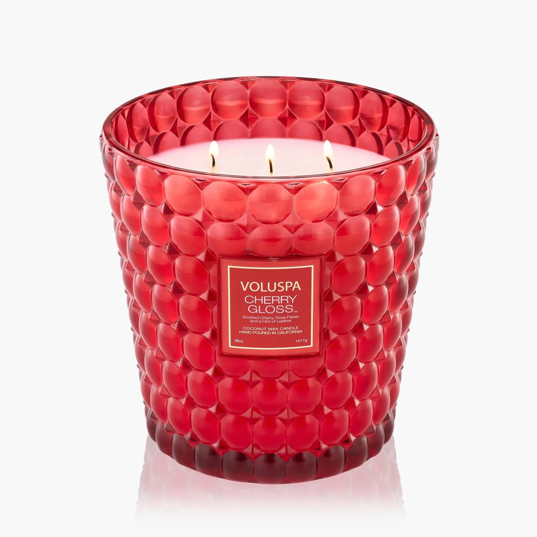 Voluspa 3 Wick Hearths + Luxe|Cherry Gloss