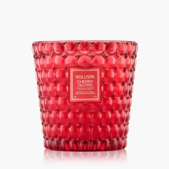 Voluspa 3 Wick Hearths + Luxe|Cherry Gloss