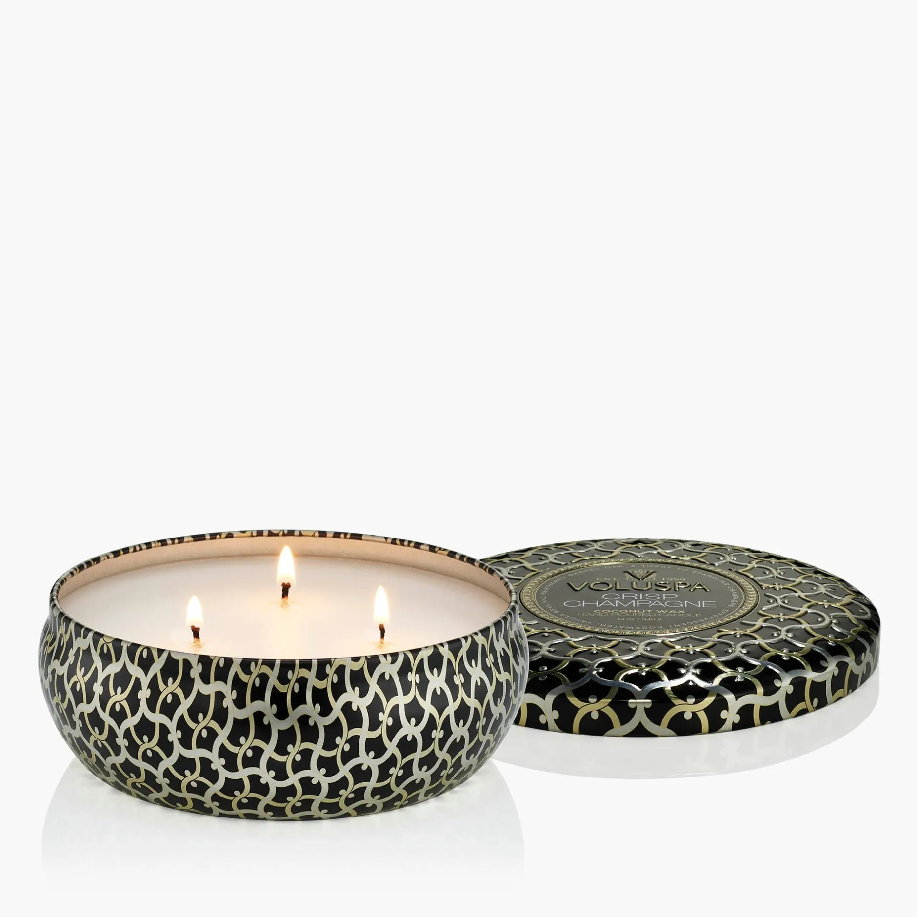 Voluspa 3 Wick Tin|Crisp Champagne