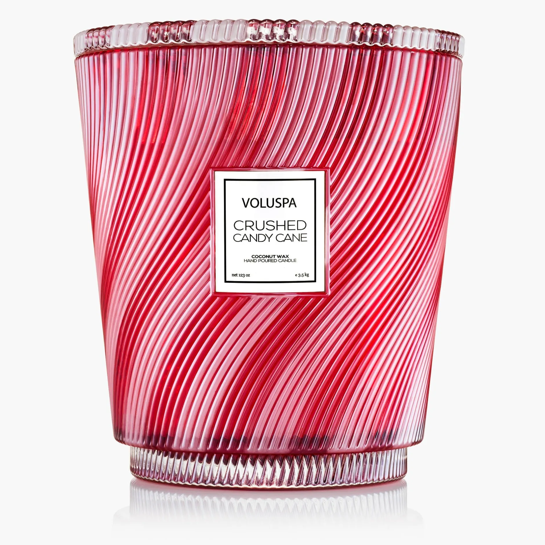 Voluspa 5 Wick Hearths|Crushed Candy Cane