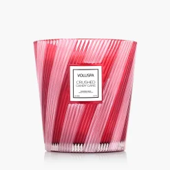 Voluspa 3 Wick Hearths + Luxe|Crushed Candy Cane