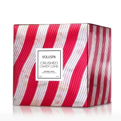 Voluspa 3 Wick Hearths + Luxe|Crushed Candy Cane
