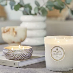 Voluspa 3 Wick Hearths + Luxe|Eucalyptus & White Sage|Eucalyptus & White Sage
