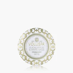 Voluspa Eucalyptus & White Sage|Mini Tin|Eucalyptus & White Sage