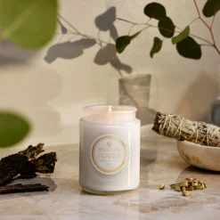 Voluspa Large Jars|Eucalyptus & White Sage|Eucalyptus & White Sage