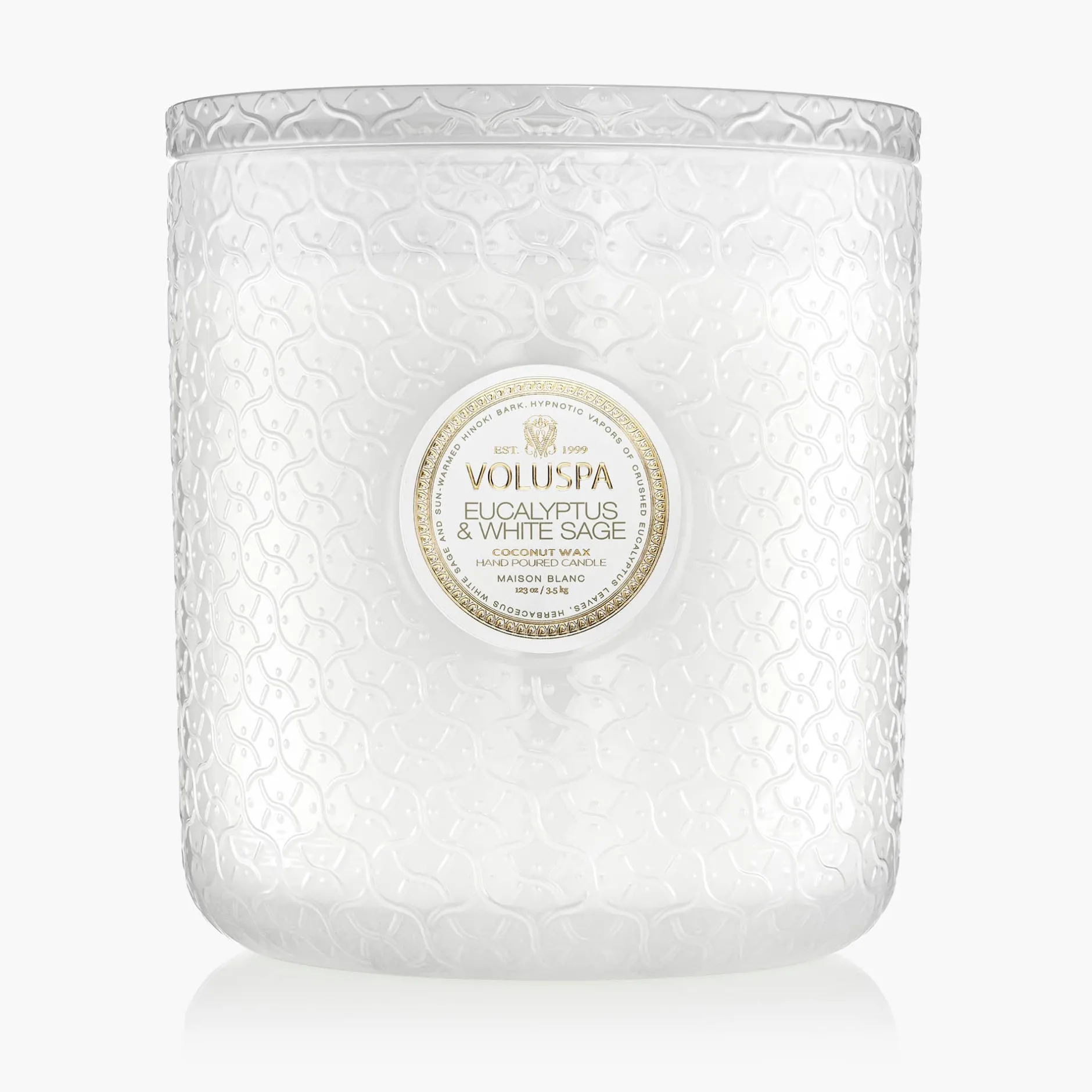 Voluspa 5 Wick Hearths|Eucalyptus & White Sage|Eucalyptus & White Sage