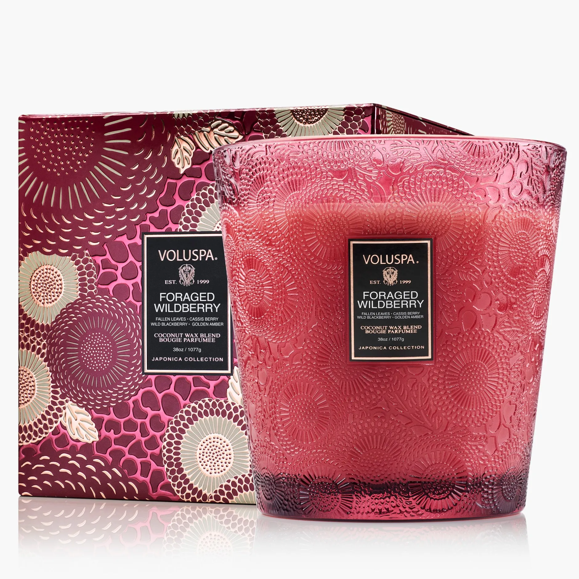 Voluspa Foraged Wildberry|3 Wick Hearths + Luxe|Foraged Wildberry