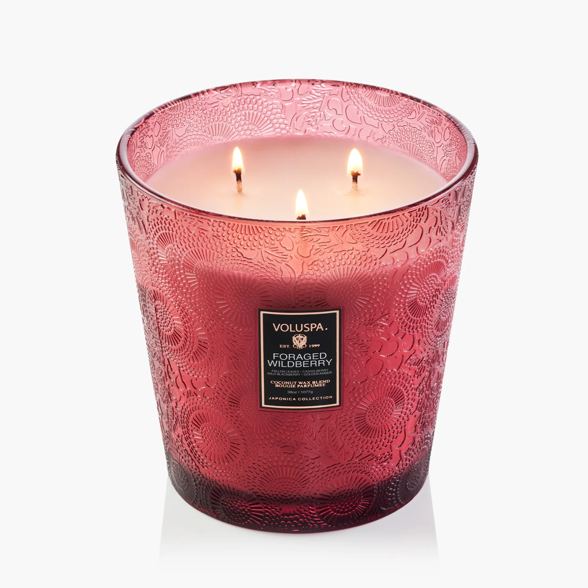 Voluspa Foraged Wildberry|3 Wick Hearths + Luxe|Foraged Wildberry