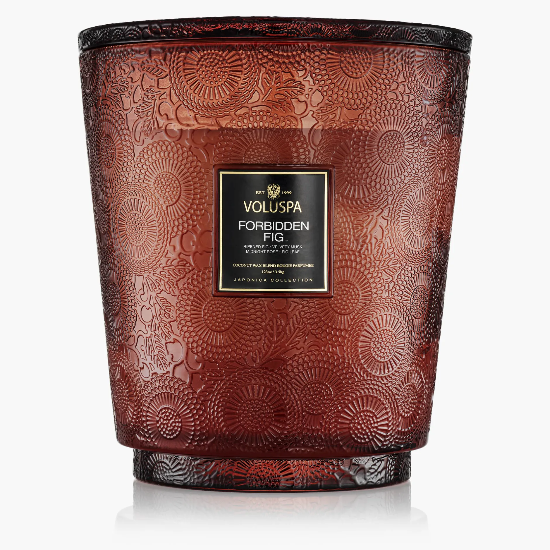 Voluspa Forbidden Fig|5 Wick Hearths|Forbidden Fig