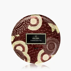 Voluspa Forbidden Fig|3 Wick Tin|Forbidden Fig