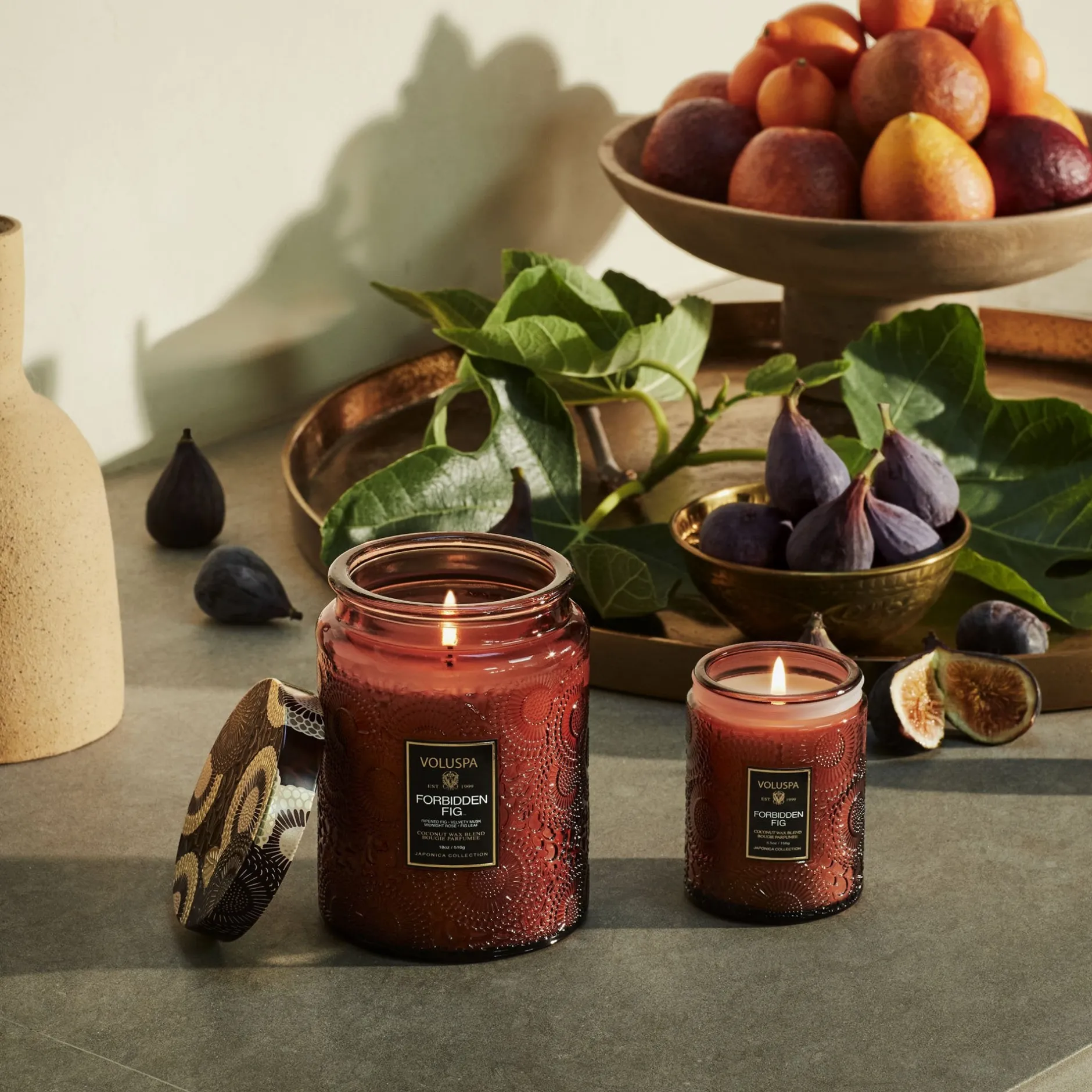 Voluspa Forbidden Fig|Large Jars|Forbidden Fig