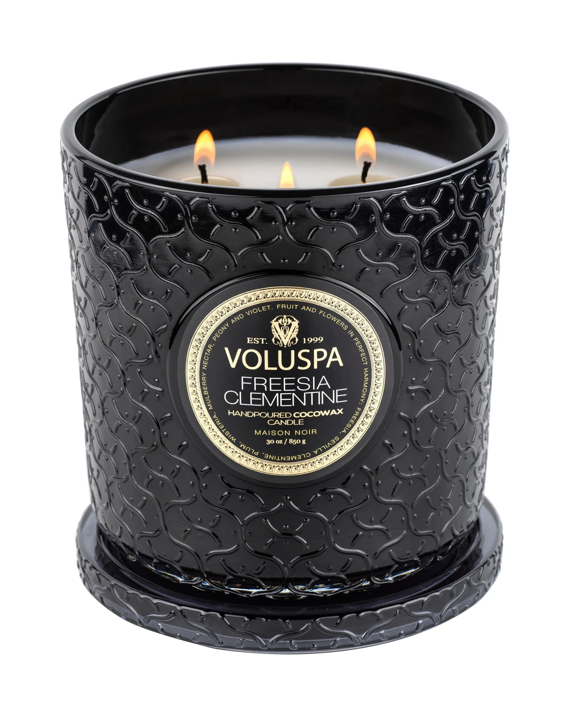 Voluspa 3 Wick Hearths + Luxe|Freesia Clementine