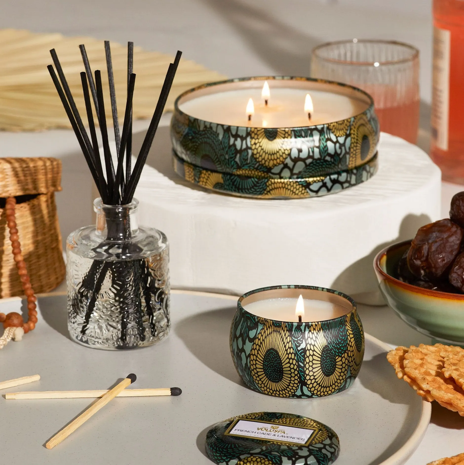 Voluspa Reed Diffusers|French Cade Lavender|French Cade Lavender