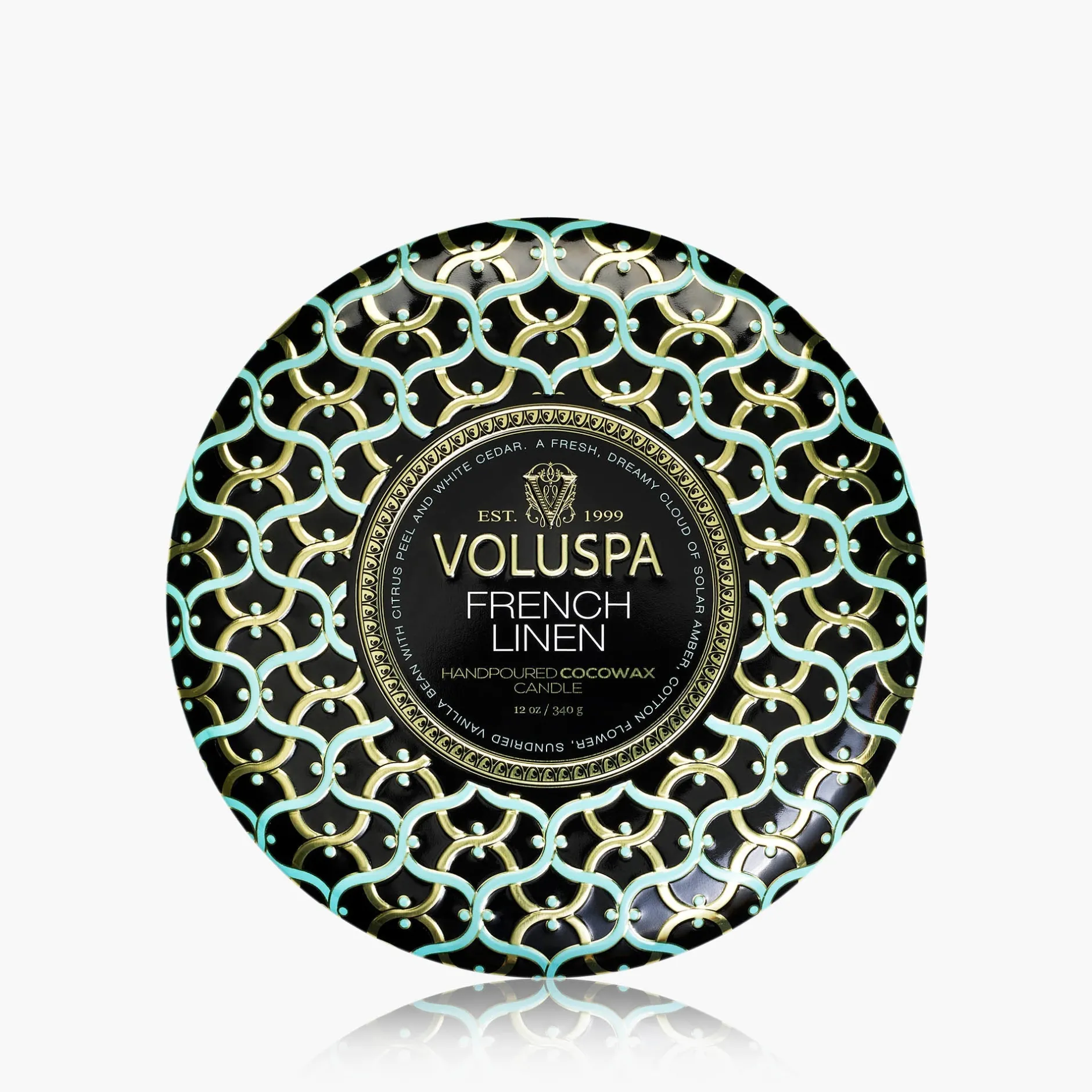Voluspa 3 Wick Tin|French Linen|French Linen