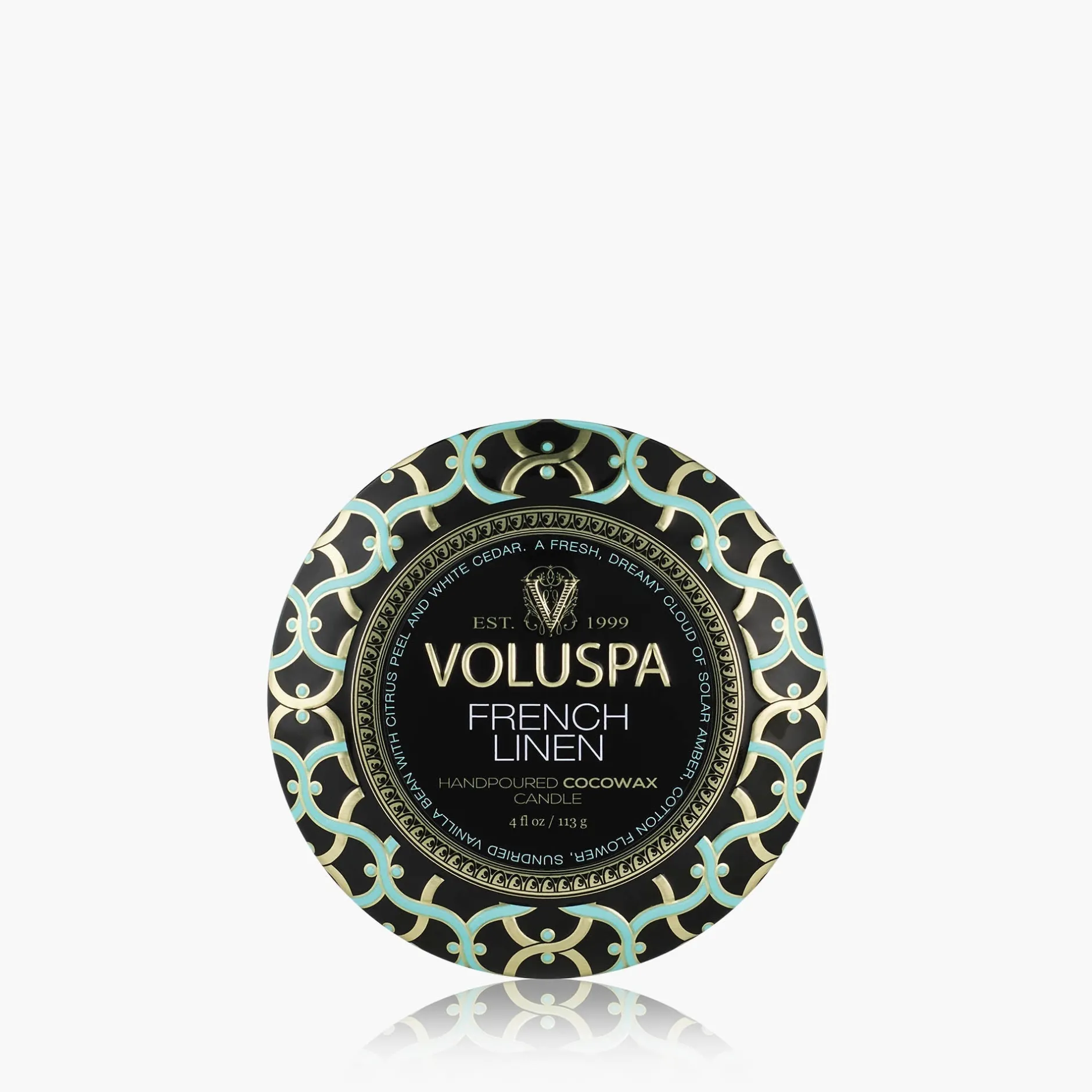 Voluspa French Linen|Mini Tin|French Linen
