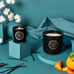 Voluspa 3 Wick Hearths + Luxe|French Linen|French Linen