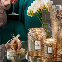 Voluspa Small Jars|Gilt Pomander Hinoki|Gilt Pomander & Hinoki