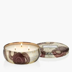 Voluspa Gilt Pomander Hinoki|3 Wick Tin|Gilt Pomander & Hinoki