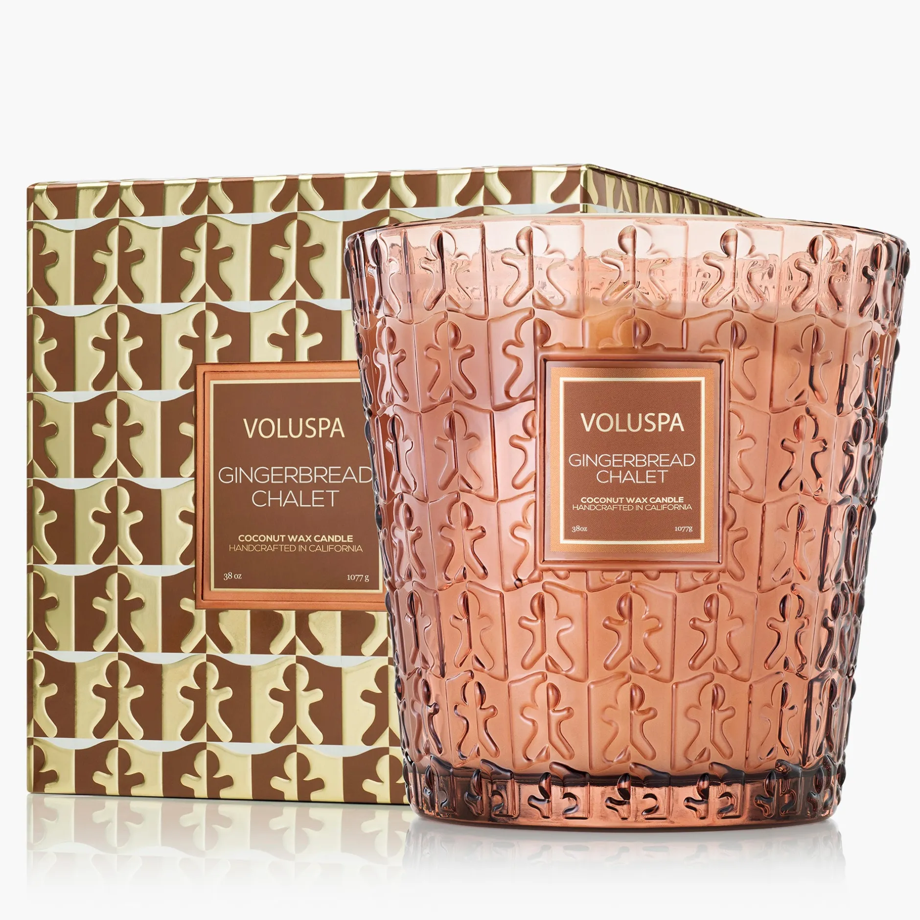 Voluspa 3 Wick Hearths + Luxe|Gingerbread Chalet