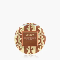 Voluspa Mini Tin|Gingerbread Chalet