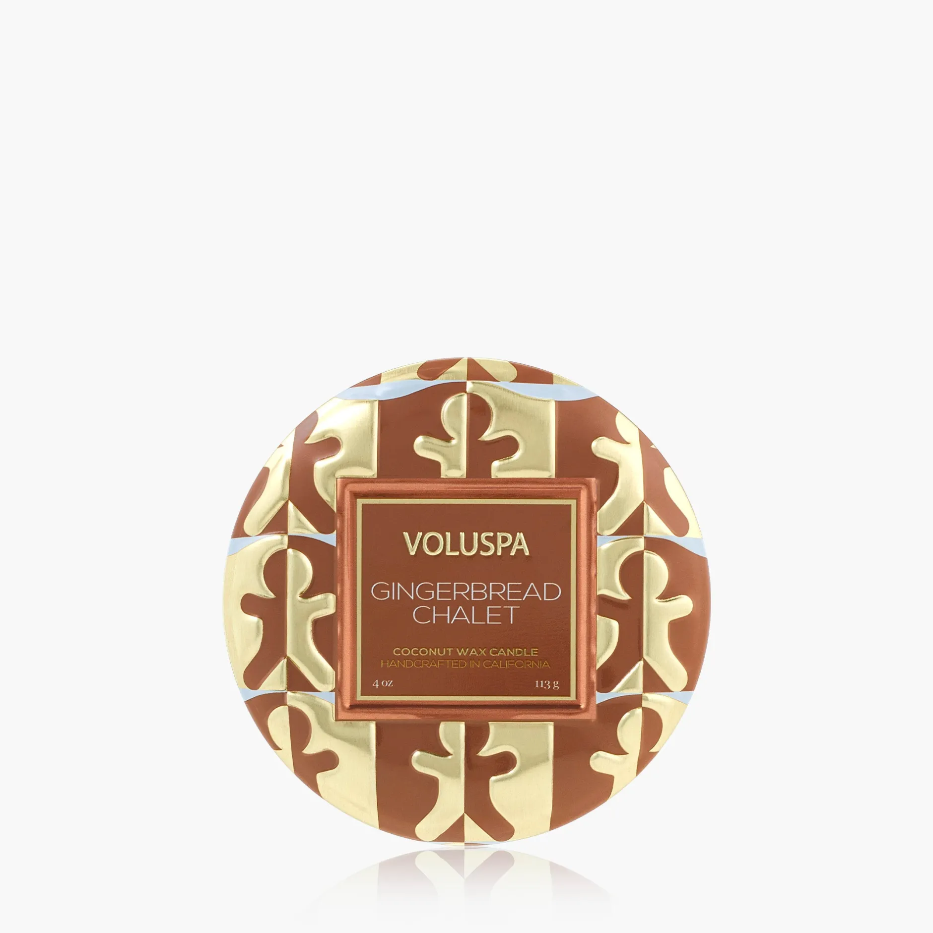 Voluspa Mini Tin|Gingerbread Chalet