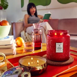 Voluspa Goji Tarocco Orange|3 Wick Hearths + Luxe|Goji Tarocco Orange