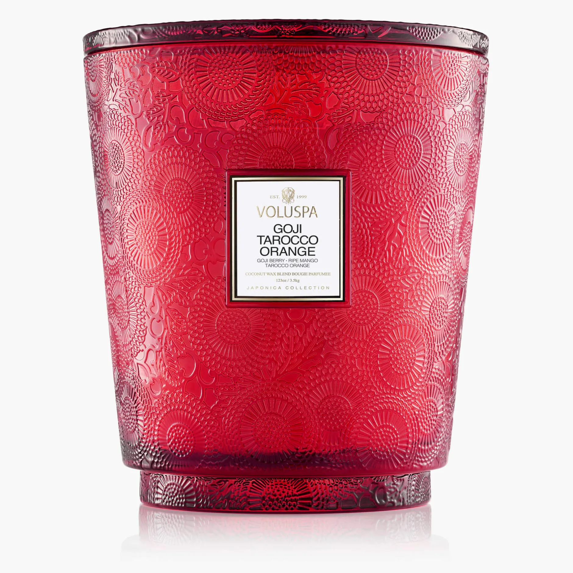 Voluspa Goji Tarocco Orange|5 Wick Hearths|Goji Tarocco Orange