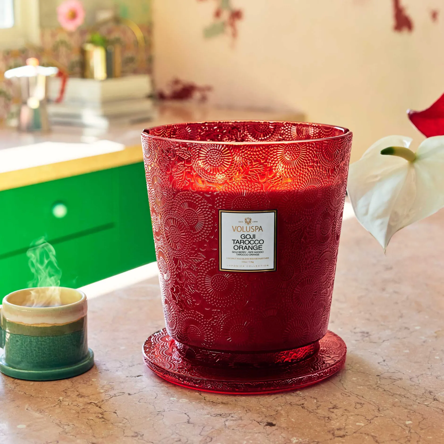 Voluspa Goji Tarocco Orange|5 Wick Hearths|Goji Tarocco Orange