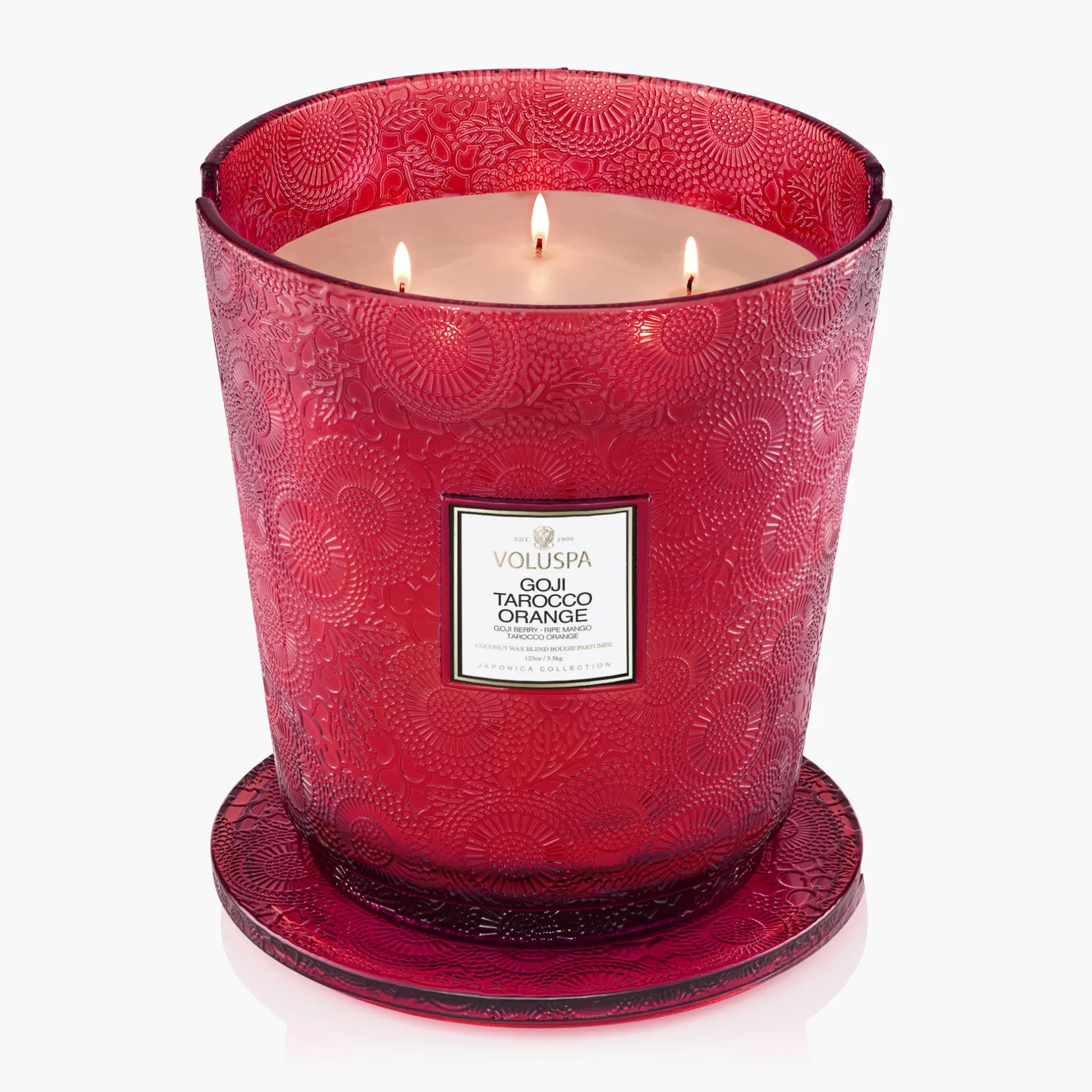 Voluspa Goji Tarocco Orange|5 Wick Hearths|Goji Tarocco Orange