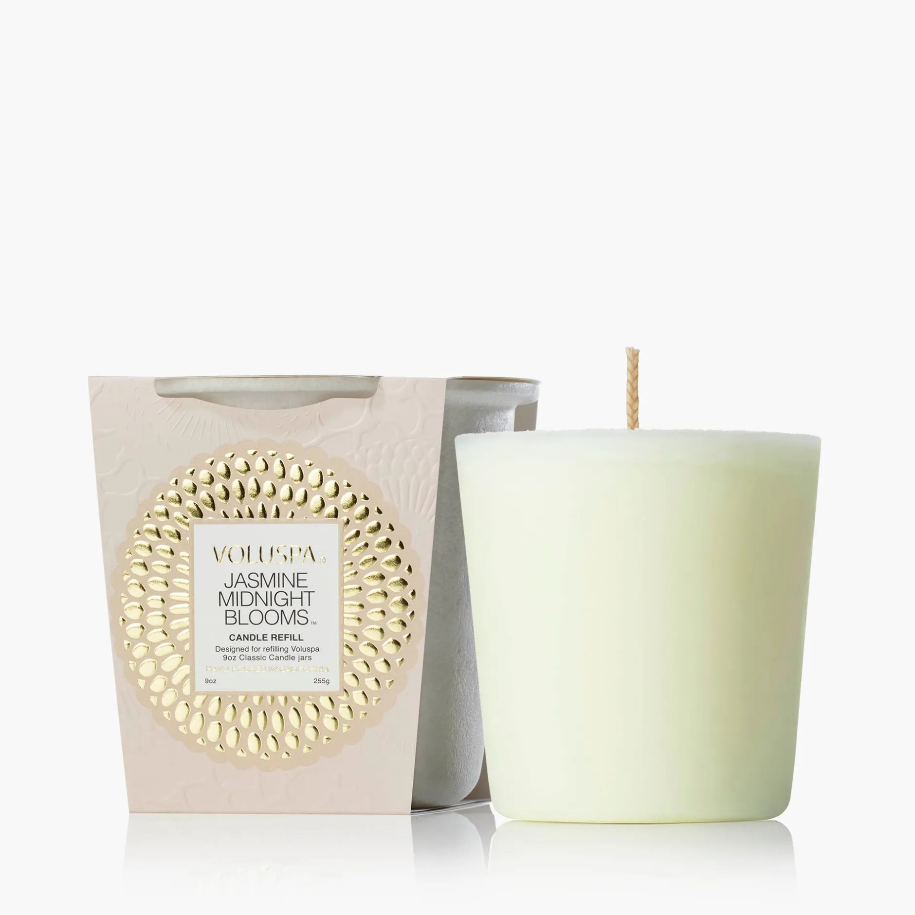 Voluspa Classic Candles|Classic Candle Refills|Jasmine Midnight Blooms