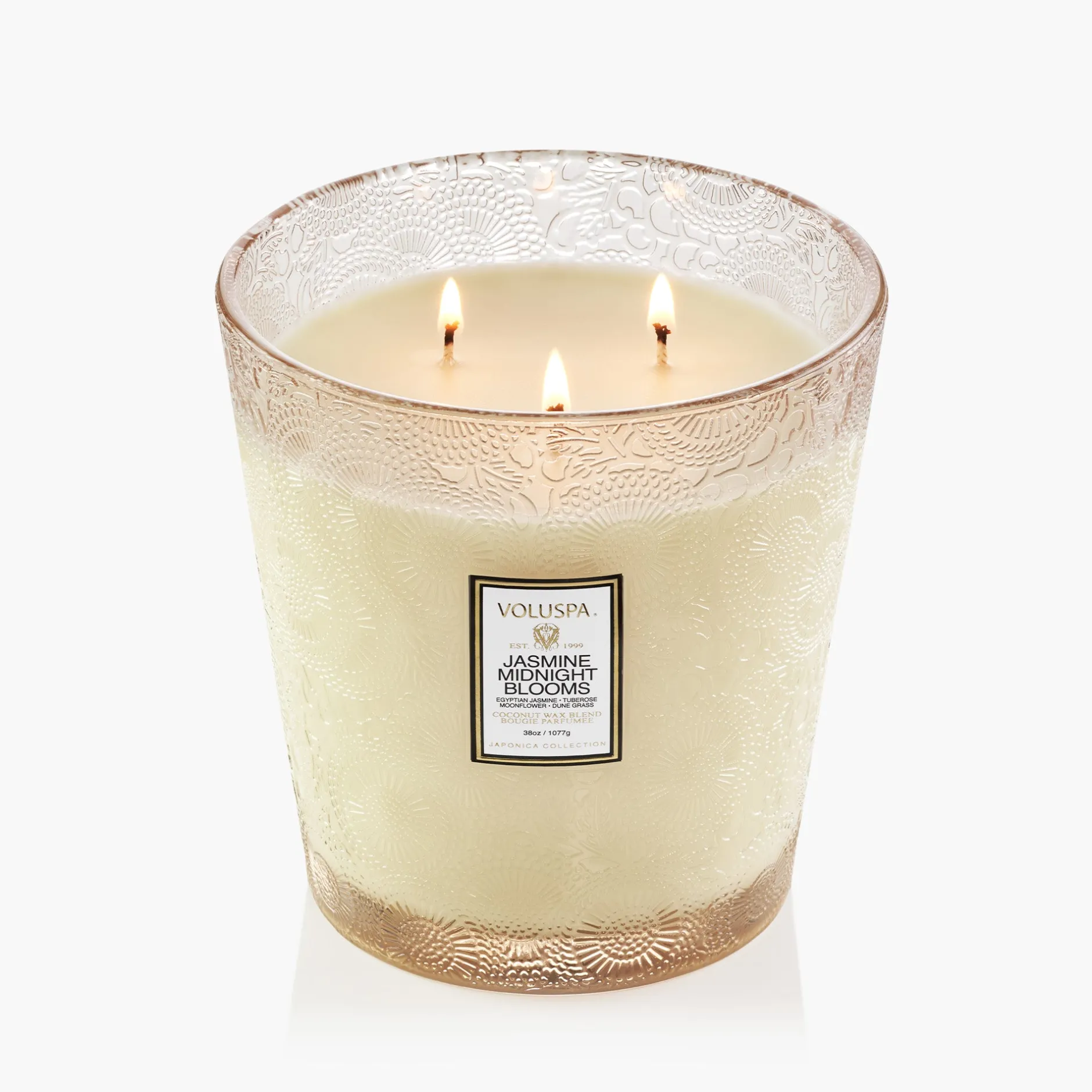 Voluspa Jasmine Midnight Blooms|3 Wick Hearths + Luxe|Jasmine Midnight Blooms
