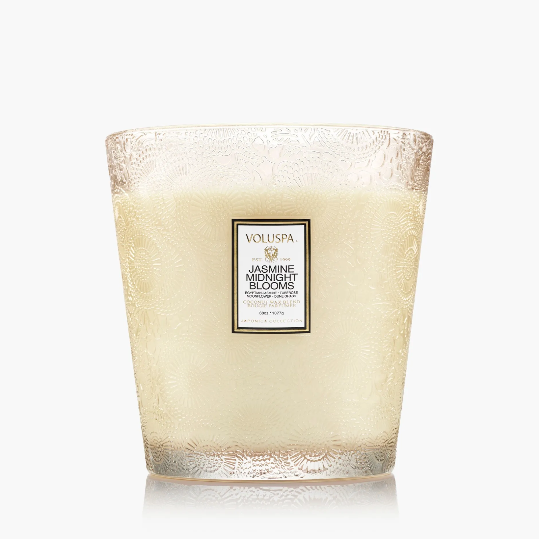Voluspa Jasmine Midnight Blooms|3 Wick Hearths + Luxe|Jasmine Midnight Blooms