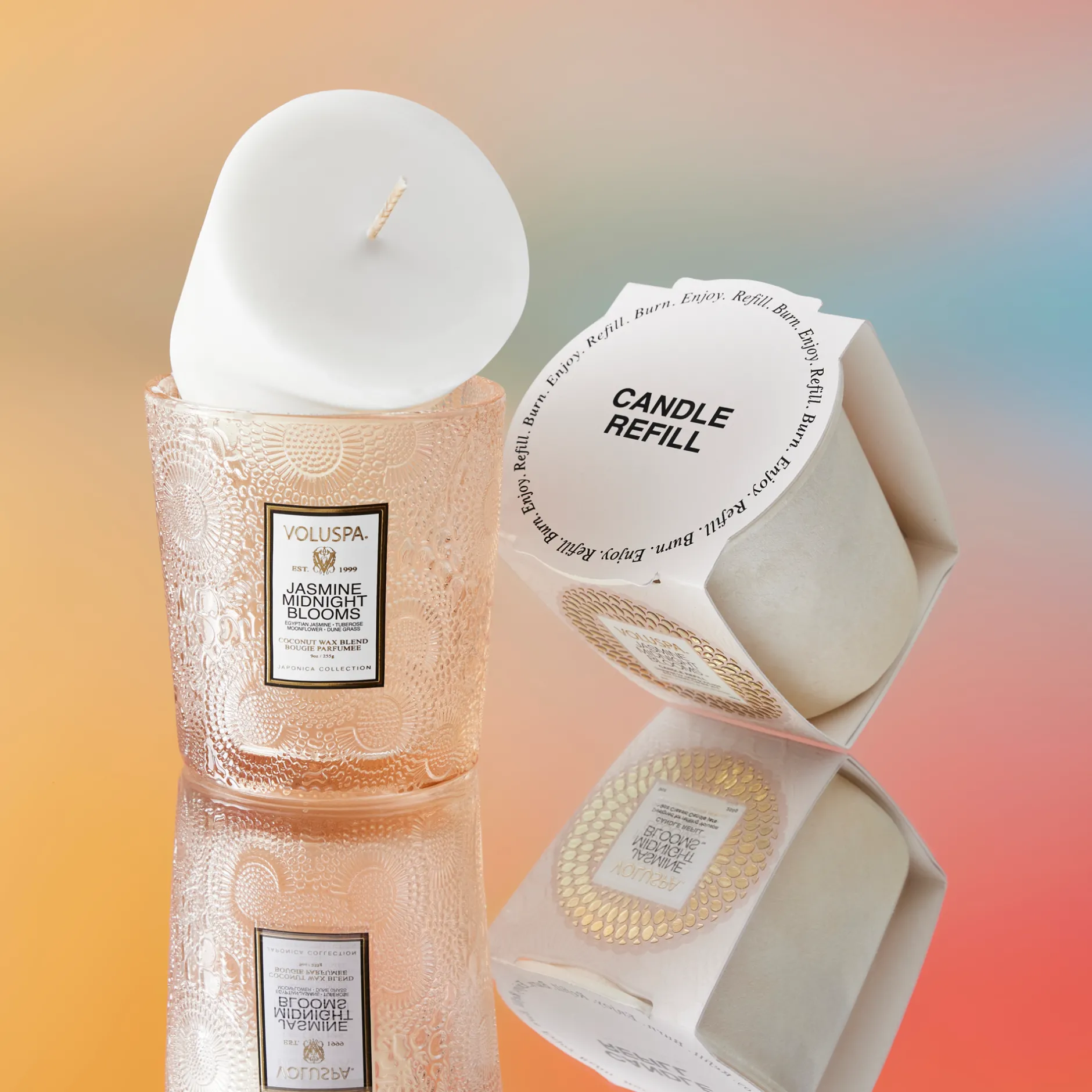 Voluspa Classic Candles|Classic Candle Refills|Jasmine Midnight Blooms