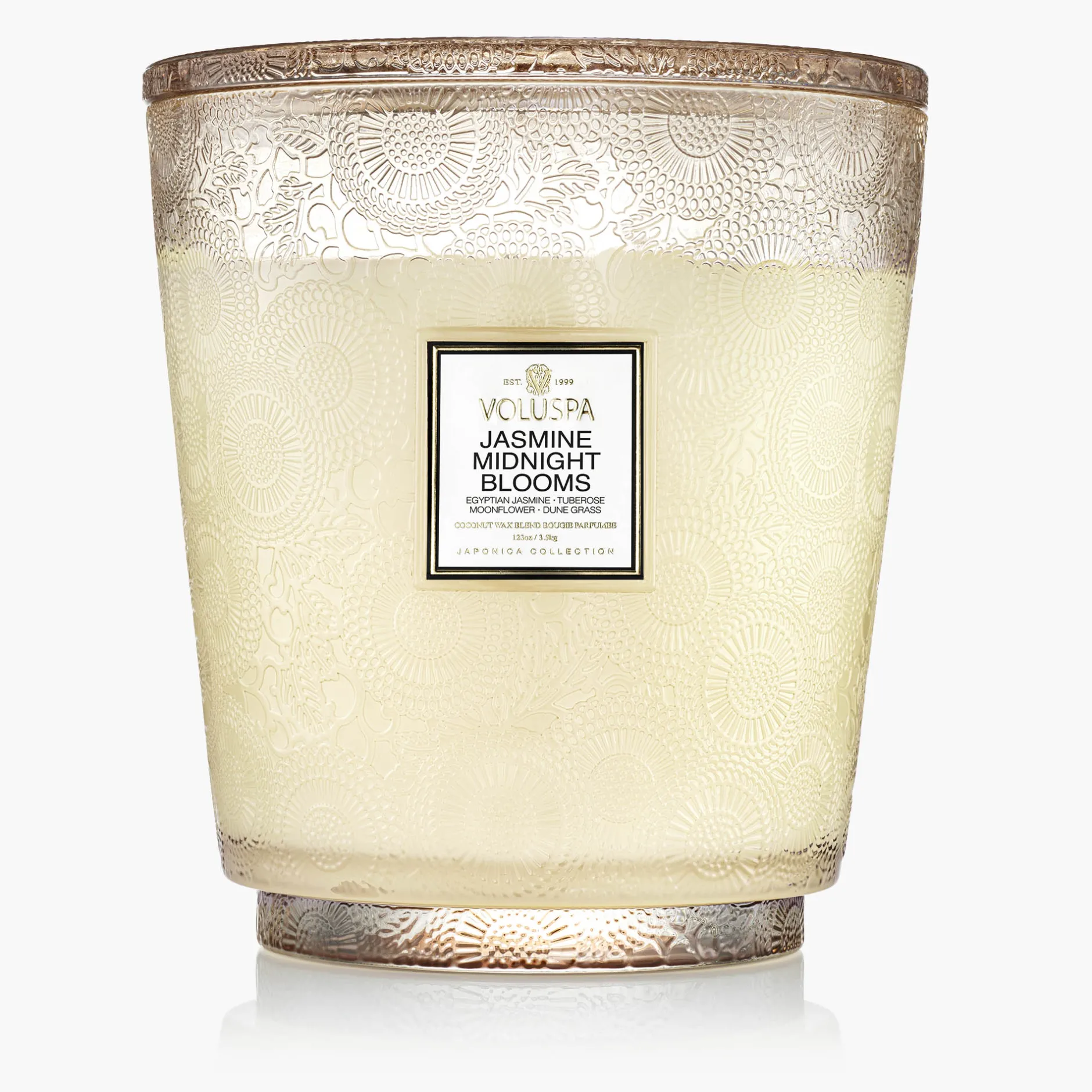 Voluspa Jasmine Midnight Blooms|5 Wick Hearths|Jasmine Midnight Blooms