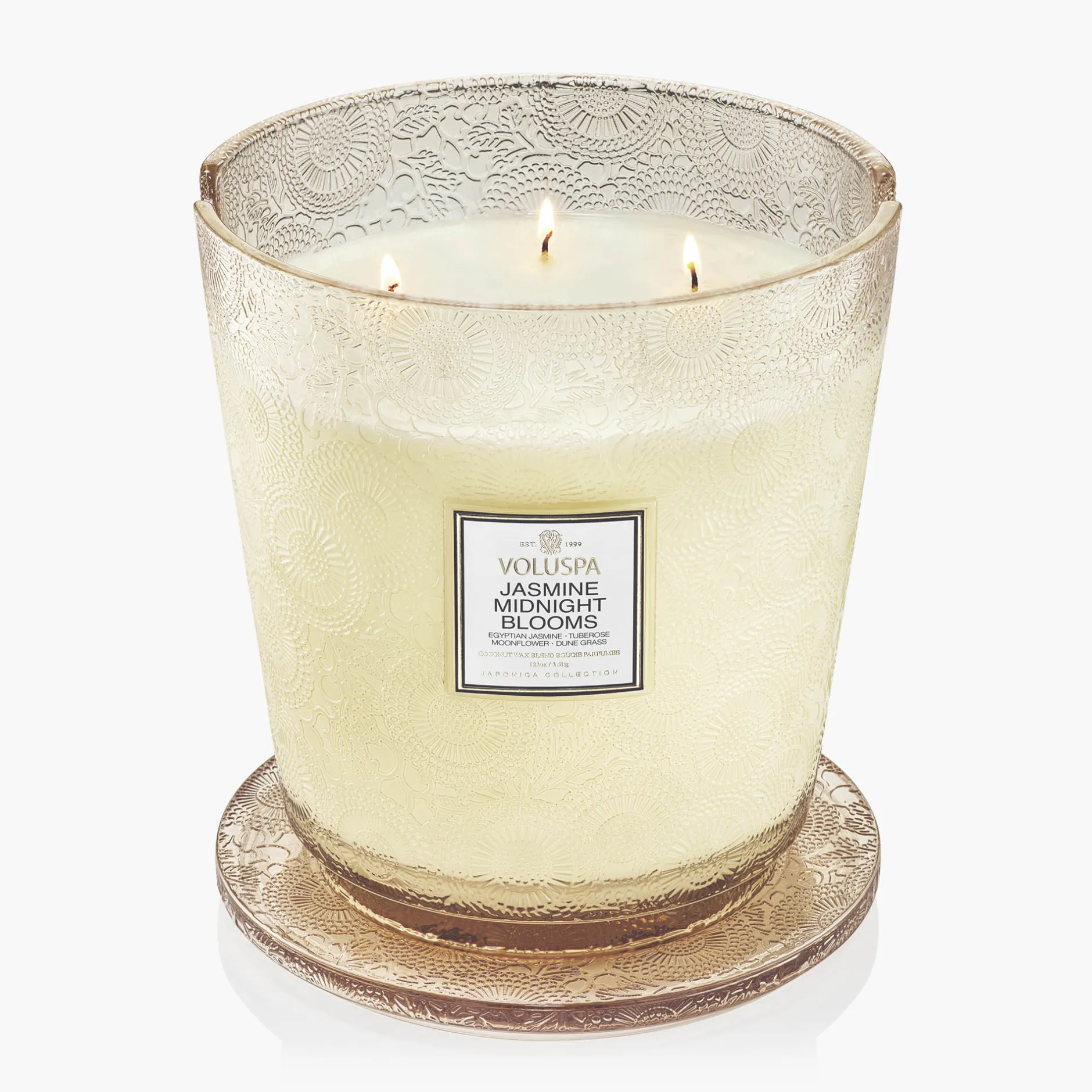 Voluspa Jasmine Midnight Blooms|5 Wick Hearths|Jasmine Midnight Blooms