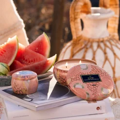 Voluspa 3 Wick Tin|Kalahari Watermelon