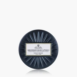 Voluspa Mini Tin|Makassar Ebony & Peach